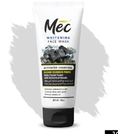 Mec Whitening Activated Charcoal Face Wash