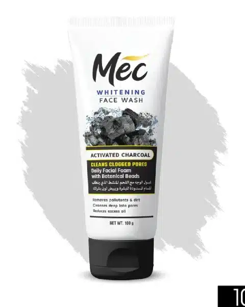 Mec Whitening Activated Charcoal Face Wash