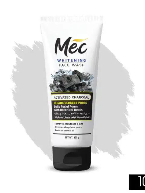 Mec Whitening Activated Charcoal Face Wash
