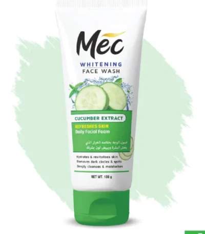 Mec Whitening Cucumber Extract Face Wash 100ml