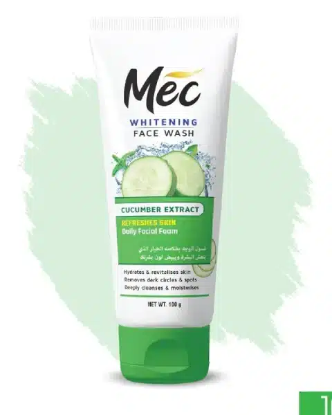 Mec Whitening Cucumber Extract Face Wash 100ml