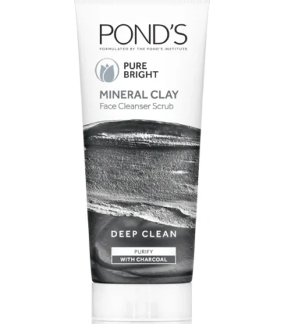 Pond's Pure Bright Mineral Clay Facial Cleanser Scrub