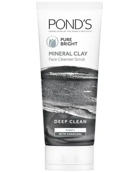 Pond's Pure Bright Mineral Clay Facial Cleanser Scrub