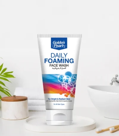 golden pearl daily foaming face wash