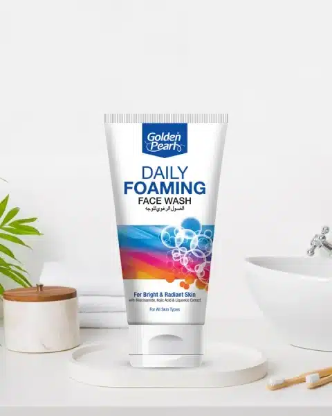 golden pearl daily foaming face wash