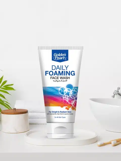 golden pearl daily foaming face wash