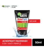 Garnier Men Acno Fight Anti Acne Scrub In Foam Face Wash - Image 2