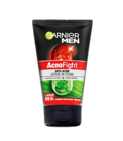 Garnier Men Acno Fight Anti Acne Scrub In Foam Face Wash, 100ml