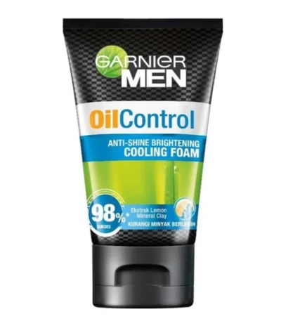 Garnier Men Oil Control Anti Shine Refreshing Foam All Day Face Wash 100Ml