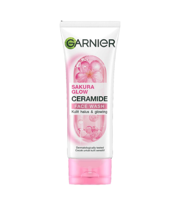 Garnier Sakura Glow Ceramide Face Wash, 100ml