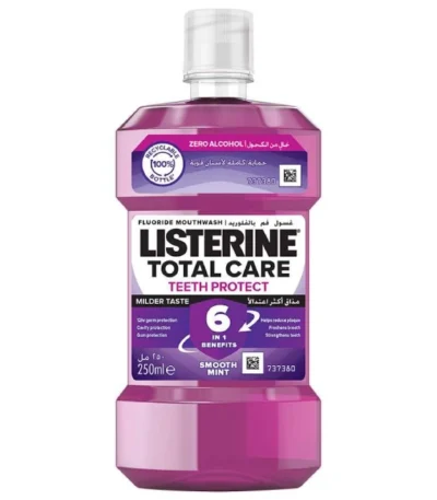 Listerine Total Care Zero Smooth Mint Mouthwash, 250ml