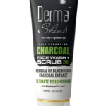 derma shine deep cleansing charcoal face wash+scrub