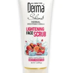 derma shine lightening face scrub