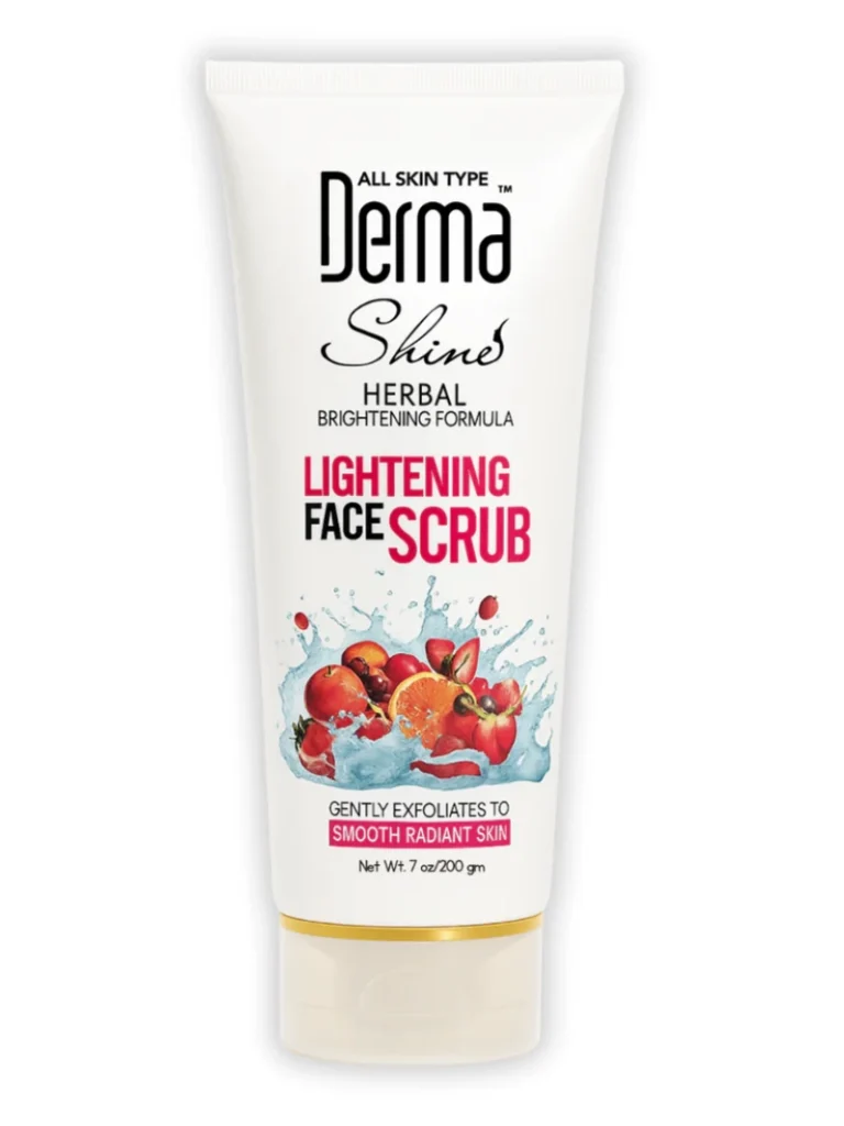 derma shine lightening face scrub