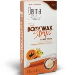 derma shines full body wax strips (papaya)
