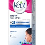 veet easy-gel face wax strips
