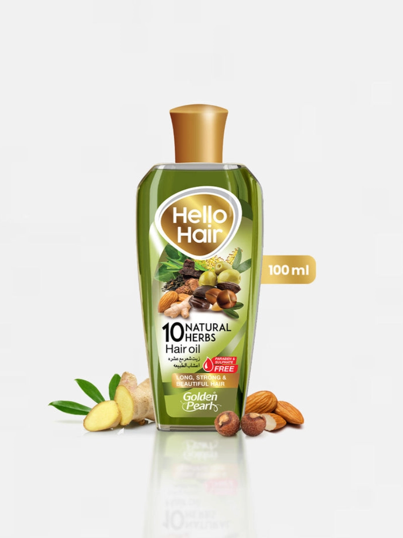 Hello Hair 10 Natural Herbal Hair Oil
