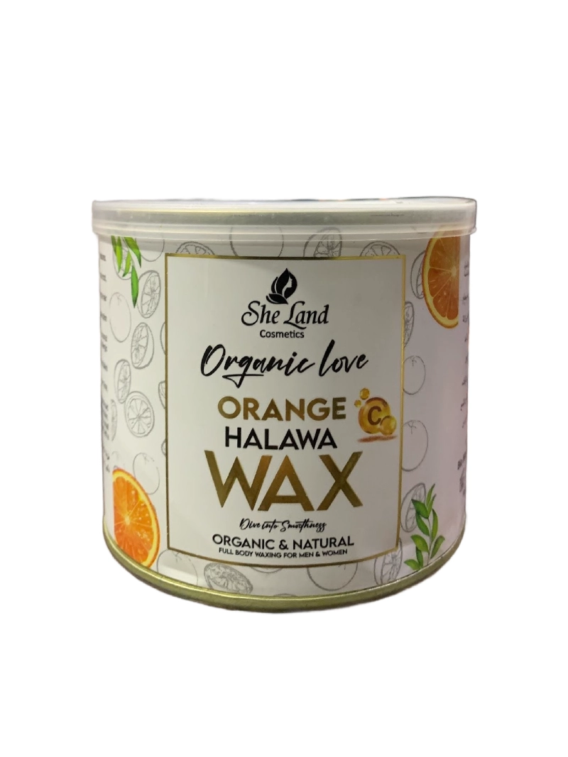 She Land organic love orange halawa wax