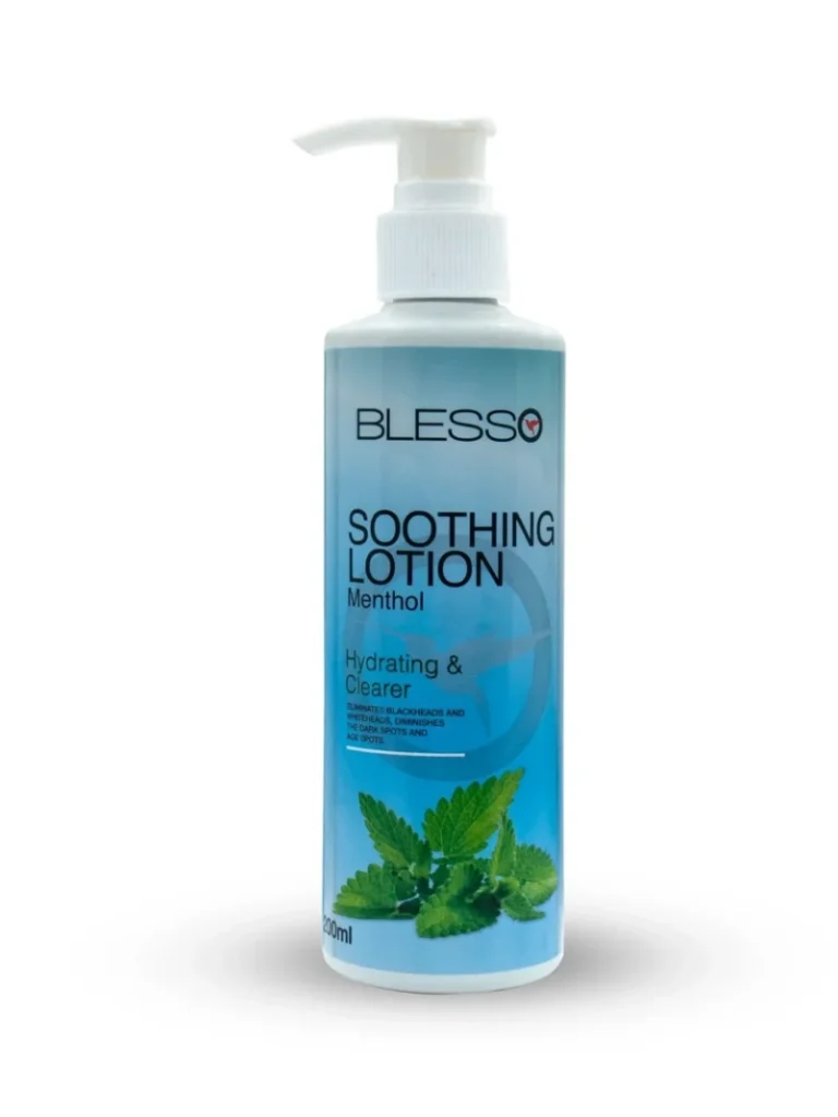 Blesso soothing lotion with menthol