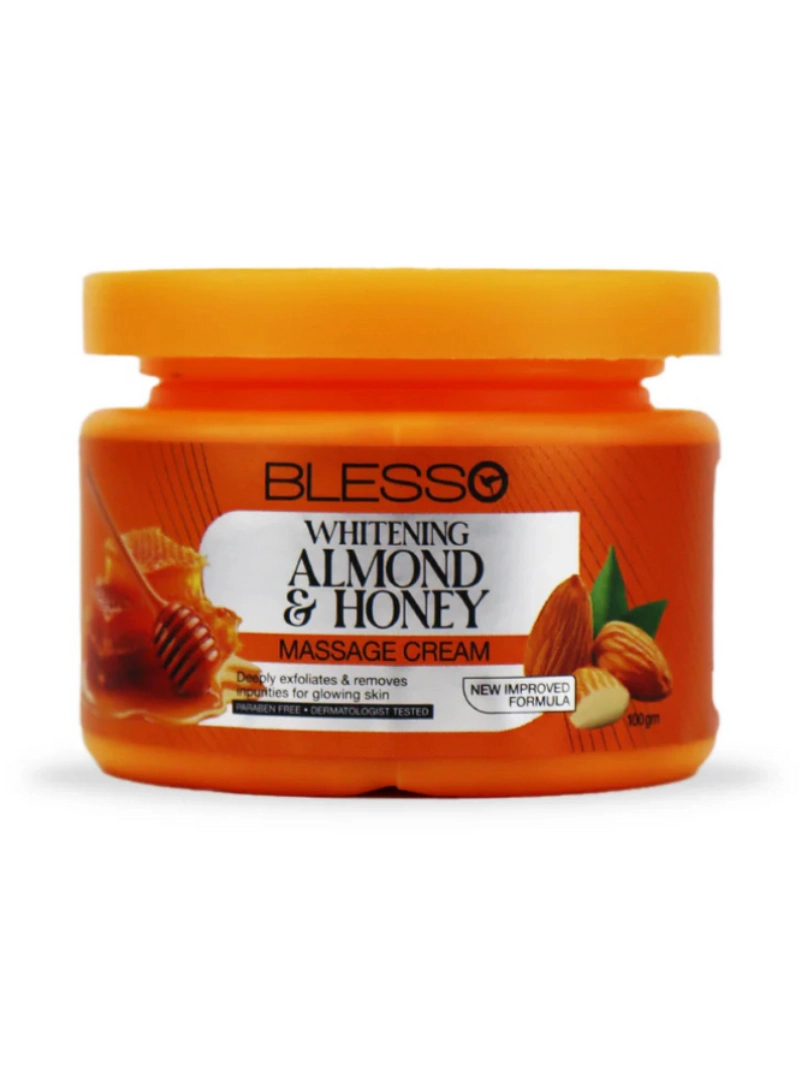 blesso whitening almond & honey massage cream