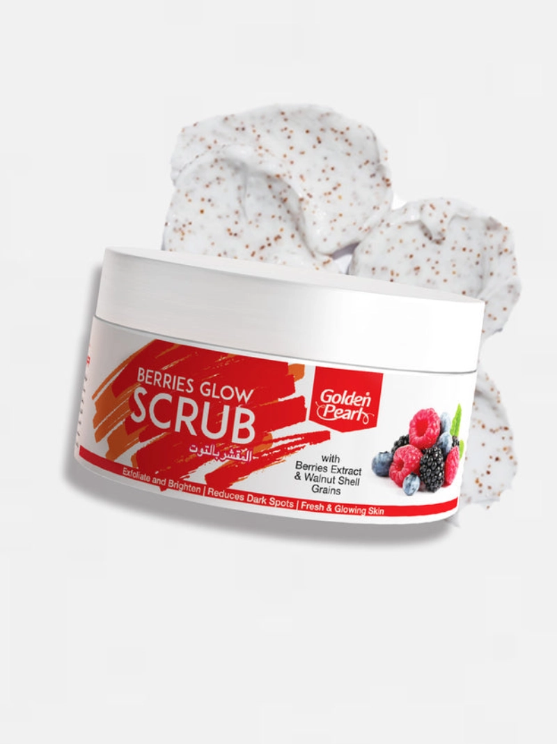 golden pearl berries glow scrub