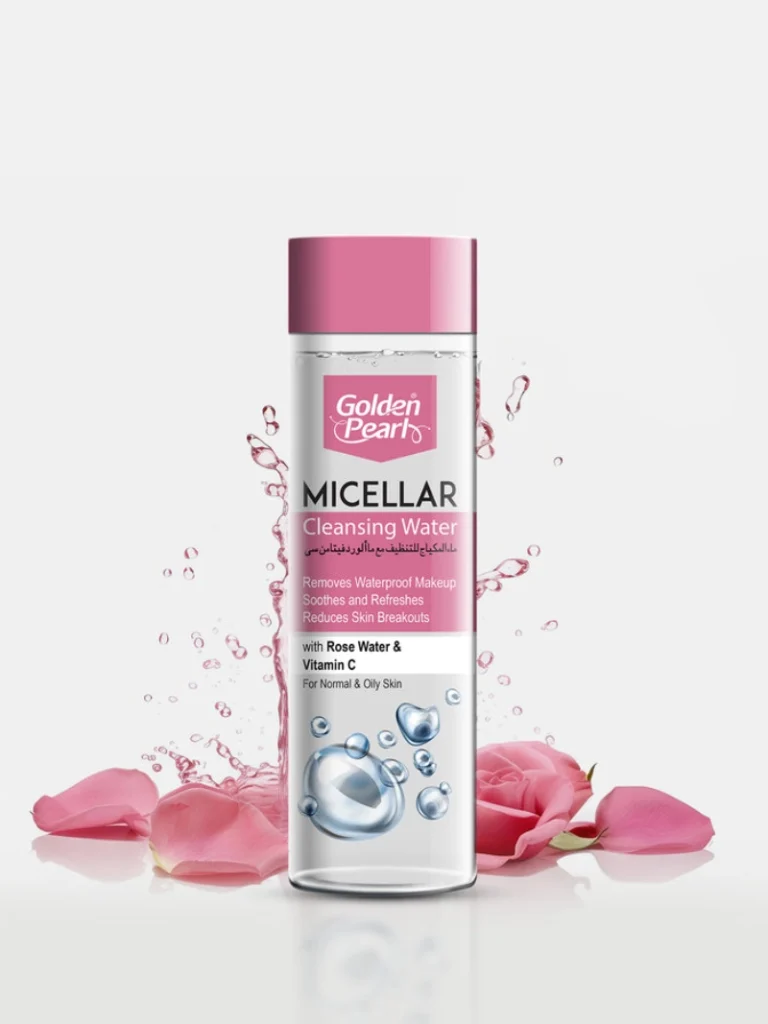 Golden pearl micellar cleansing water with rose & vitamin c