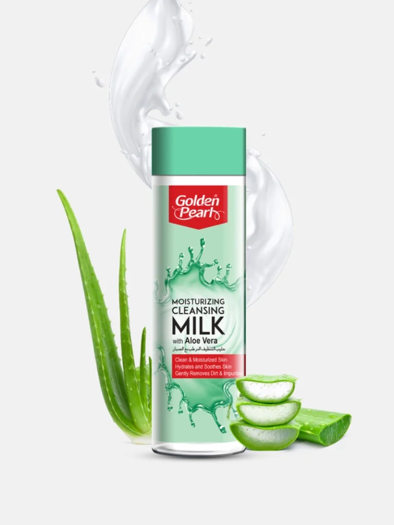 Golden pearl moisturizing cleansing milk with aloe vera