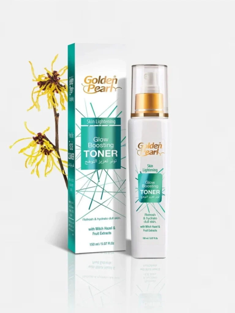 Golden pearl skin lightening glow boosting toner