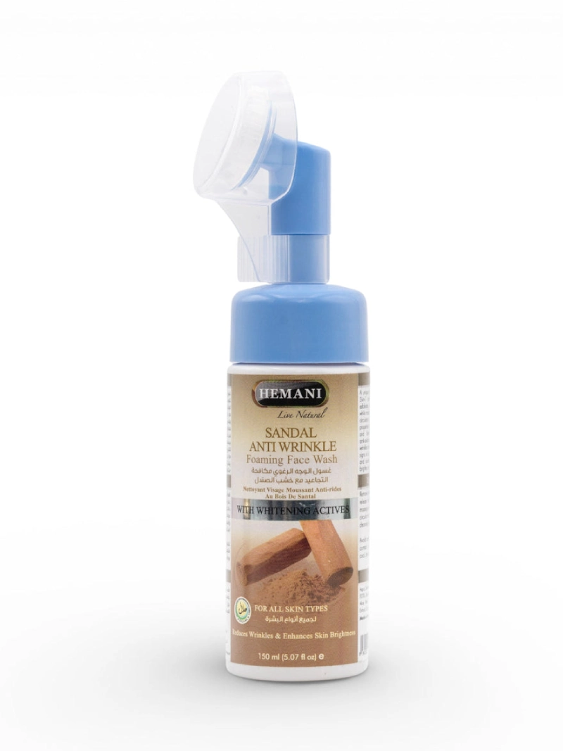 Hemani sandal anti wrinkle foaming face wash