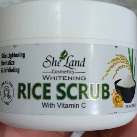 She Land whitening rice scrub