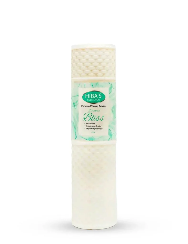 hiba's dreamy bliss perfumed talcum powder