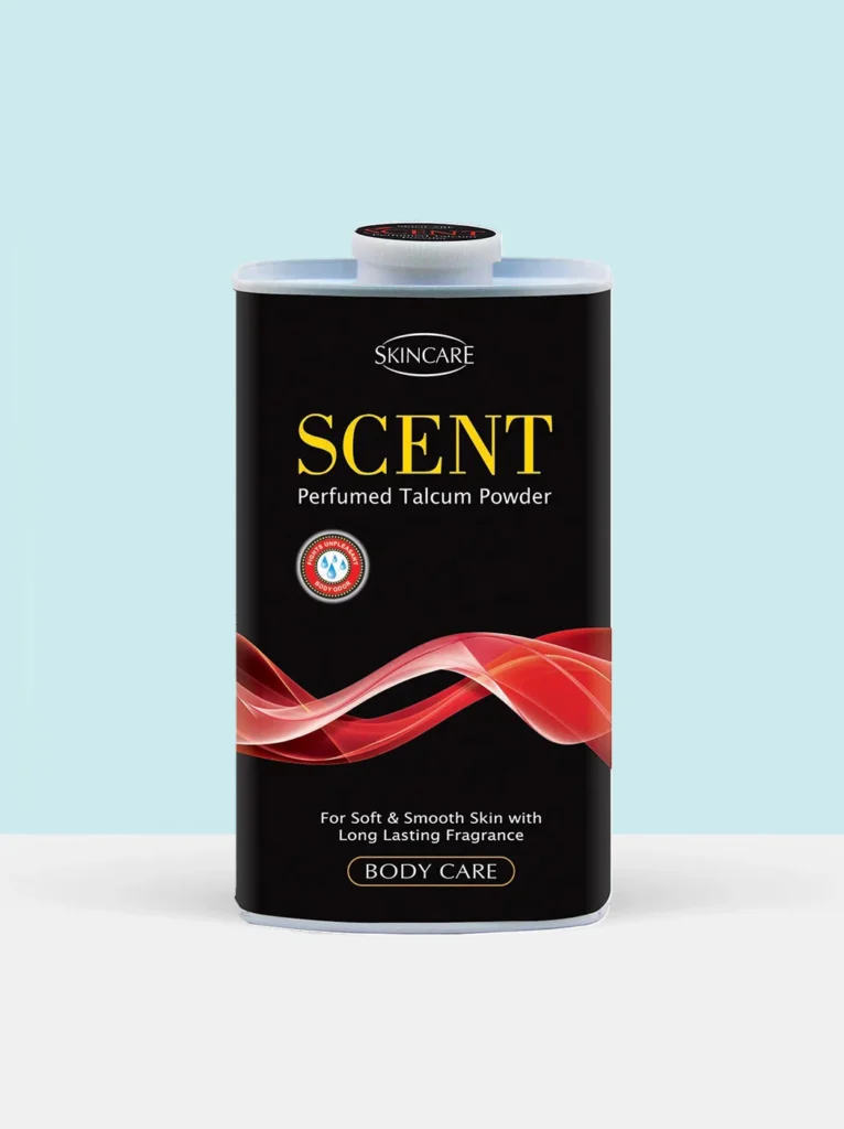skincare scent perfumed talcum powder