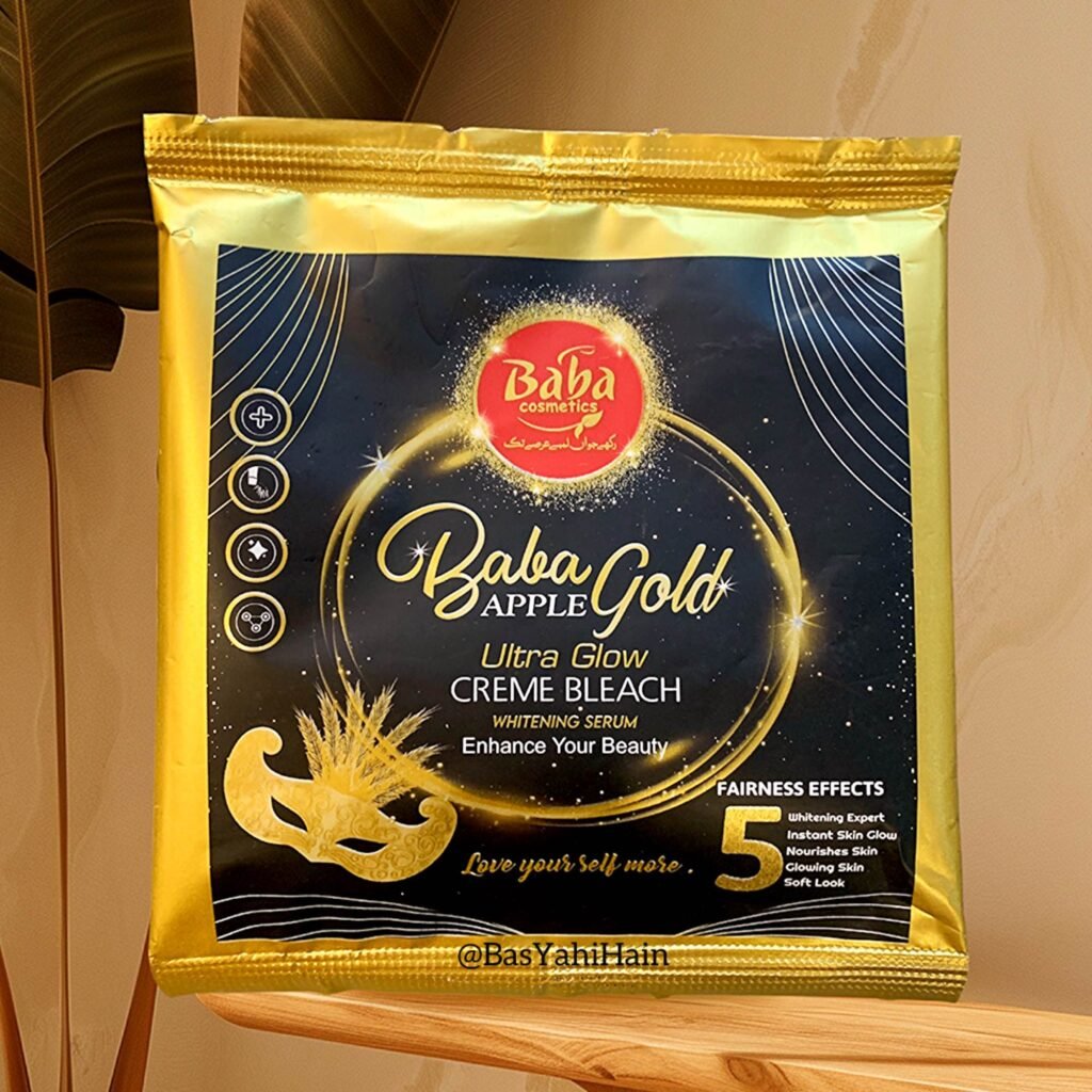 baba cosmetics apple gold ultra glow creme bleach