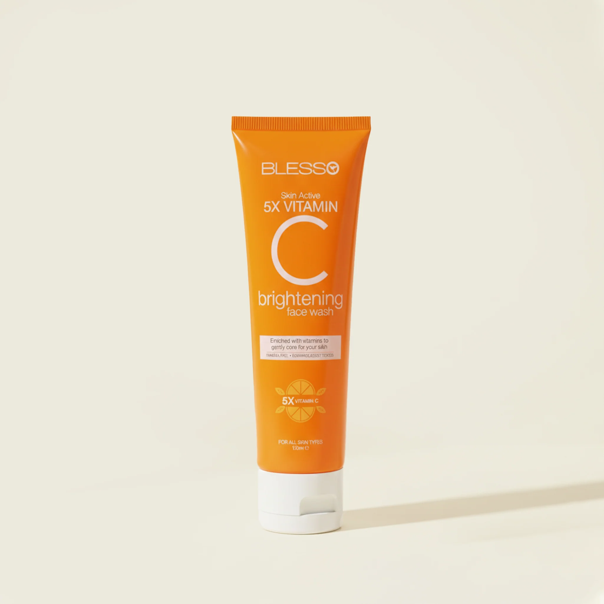 blesso skin active 5x vitamin c brightening face wash