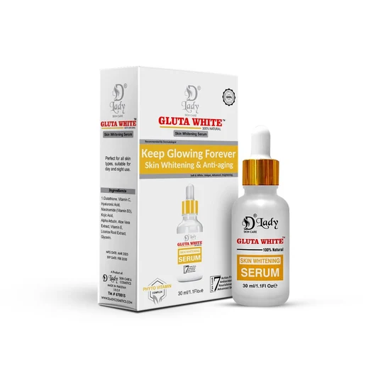 d lady gluta white skin whitening & anti aging Serum