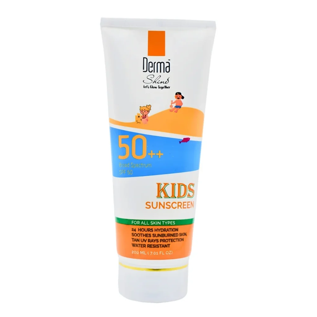 derma shine spf50++ kids sunblock
