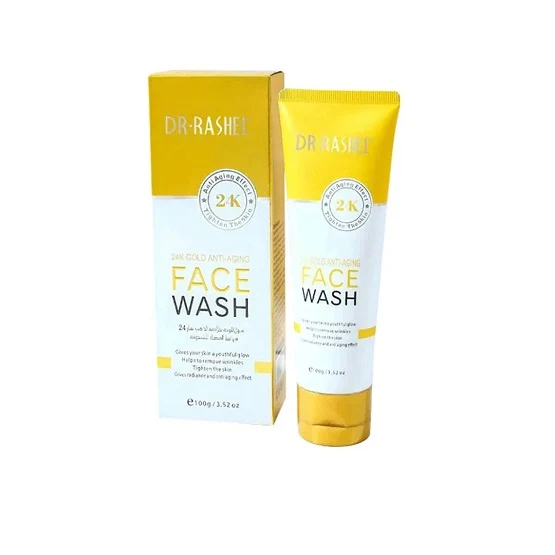 dr. rashel 24k gold anti aging face wash