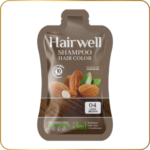 hairwell shampoo hair color (light brown) sachet