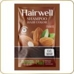 hairwell shampoo hair color (medium Brown) sachet