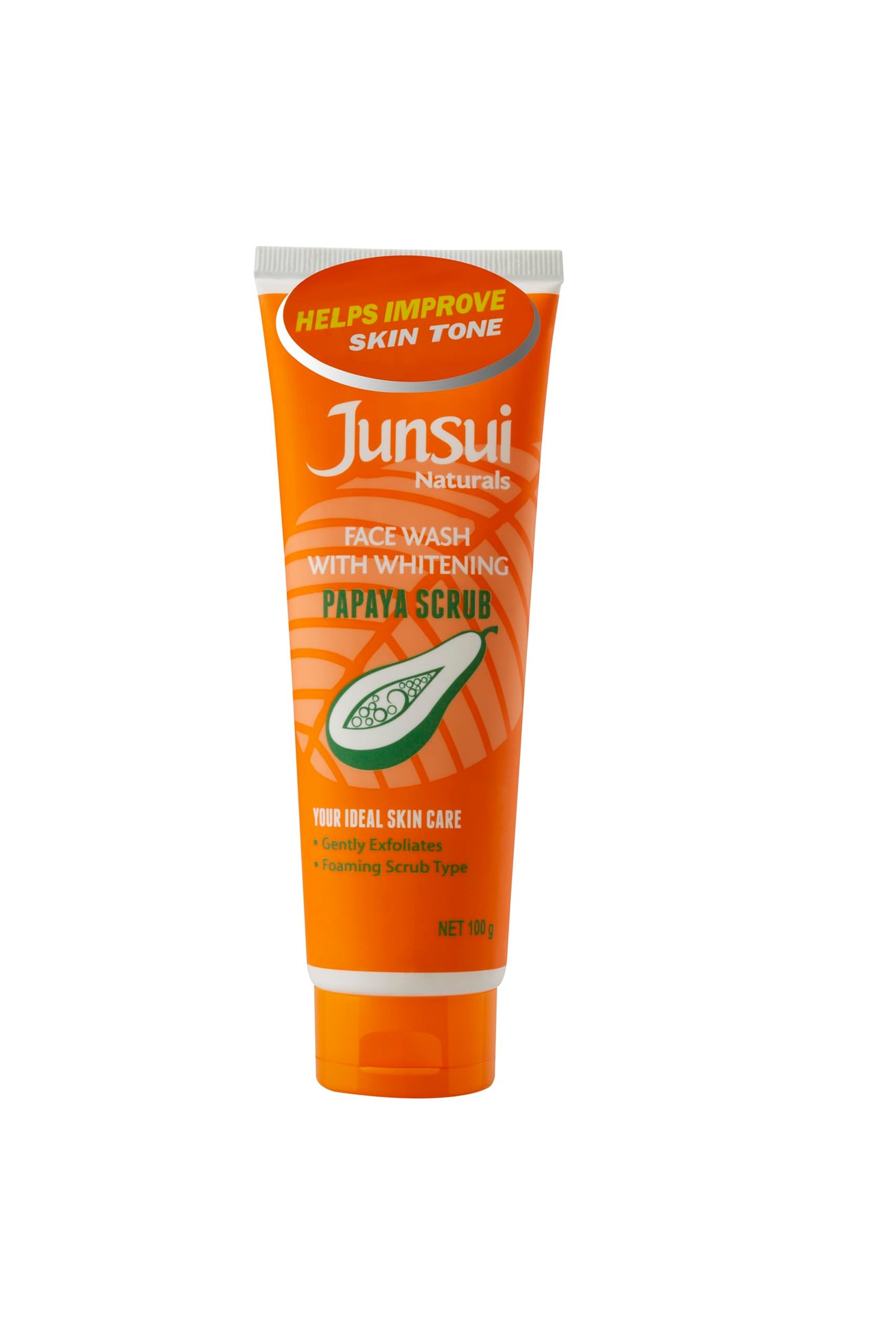 junsui naturals papaya scrub face wash