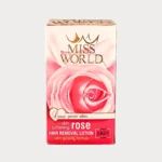 miss world skin softening rose hair remover lotion