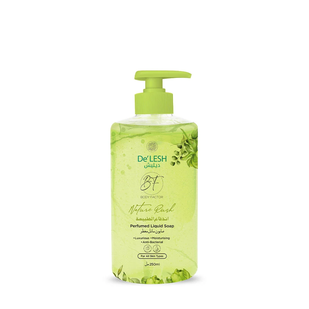 delesh body factor nature rush perfumed liquid soap