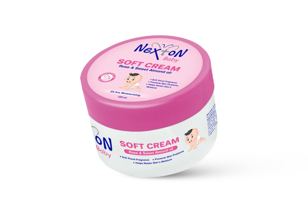 nexton baby soft cream rose and sweet almond