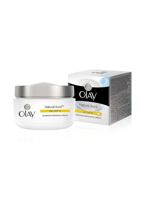olay natural aura spf 15 glowing radiance cream