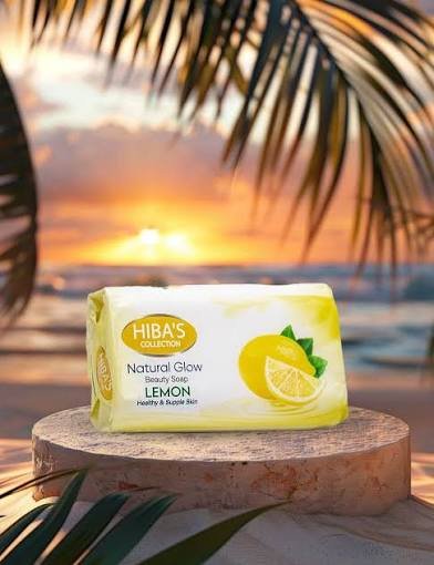 hiba's natural glow lemon beauty soap