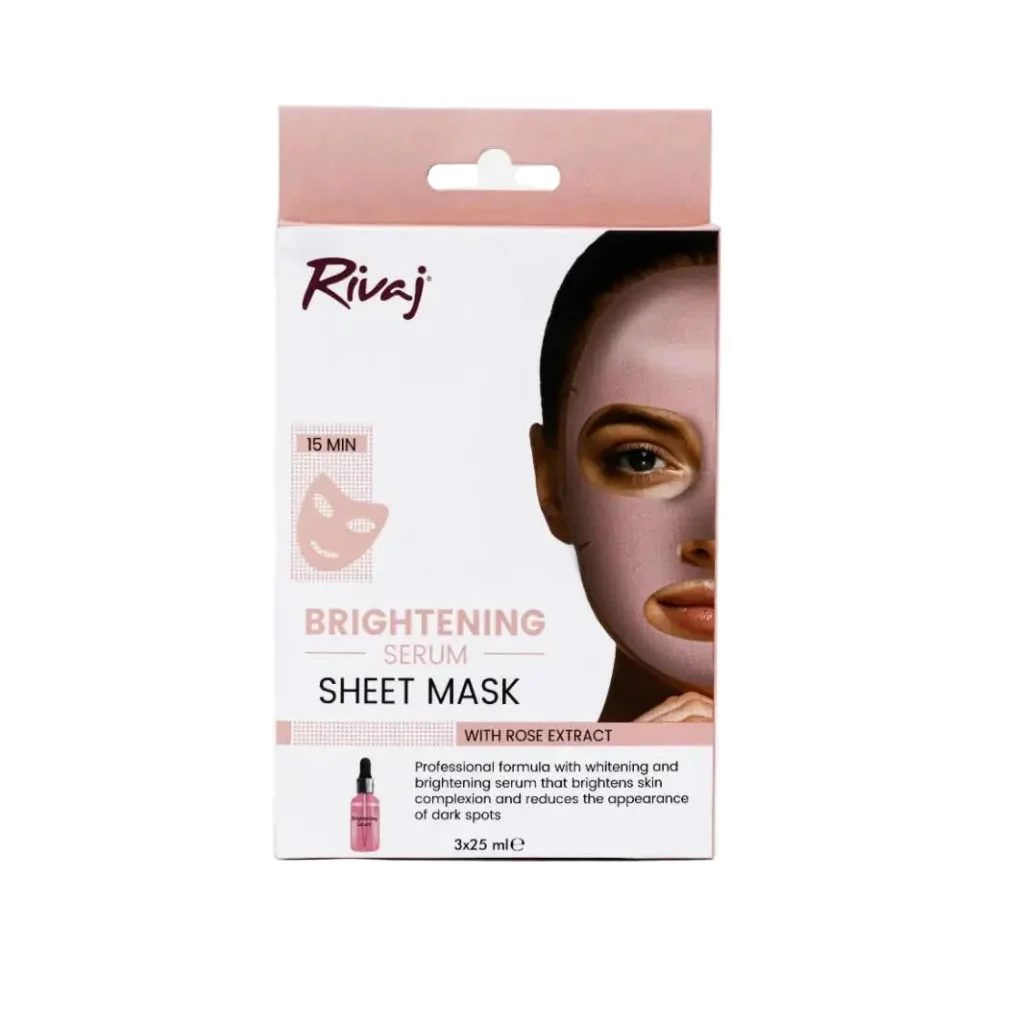 rivaj brightening serum sheet mask