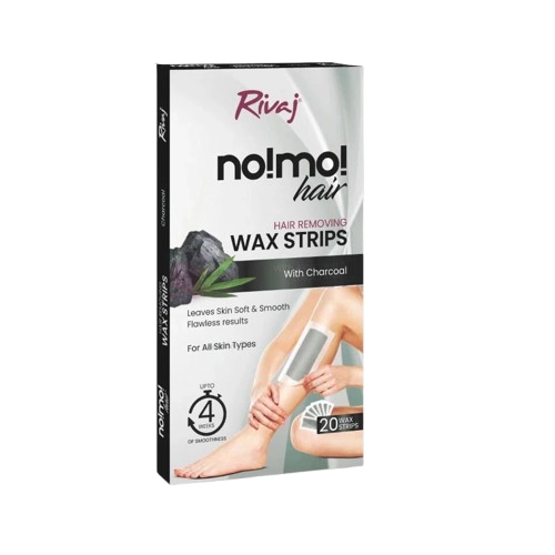 rivaj charcoal hair removing wax strip
