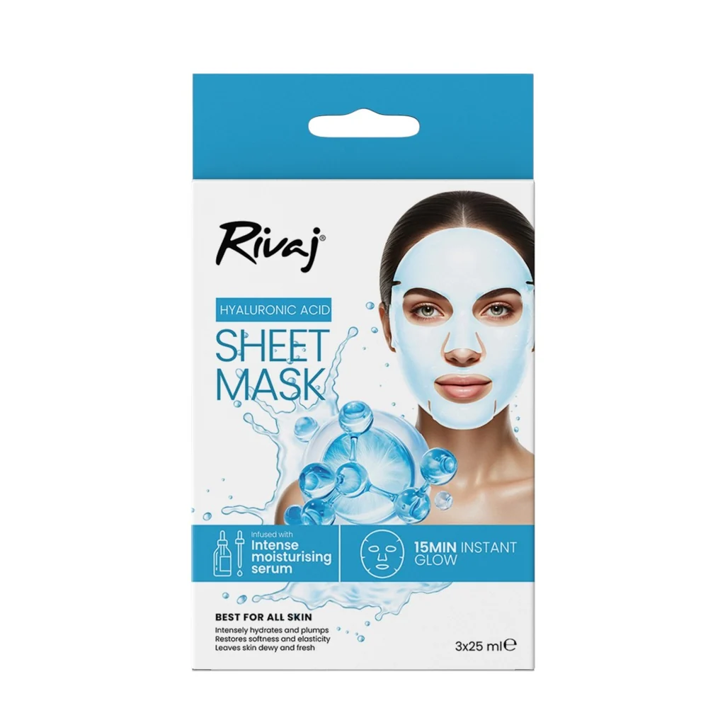 rivaj hyaluronic acid serum sheet mask