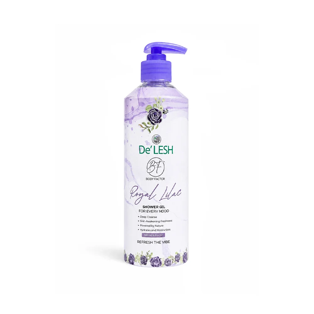 delesh body factor royal lilac shower gel