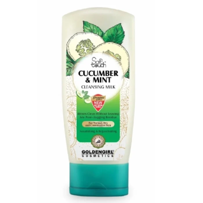 soft touch cucumber & mint cleansing milk